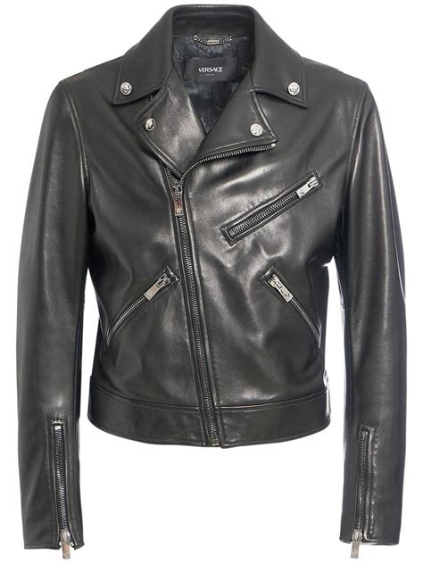 versace biker jacket|Versace Biker Jackets for Men .